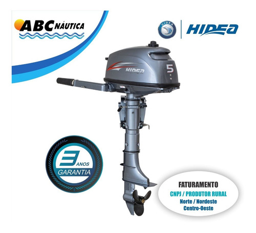 Motor De Popa 5hp Hidea Leia Anúncio