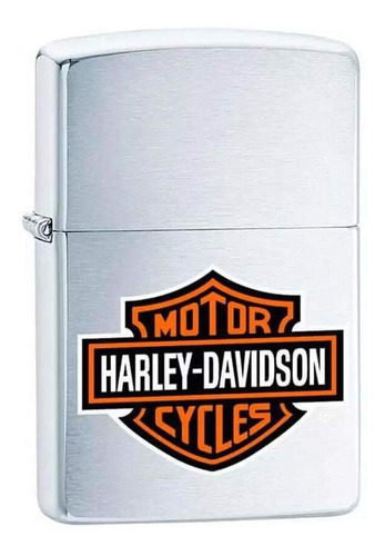 Isqueiro Zippo 200hd Harley Davidson Escovado Logo