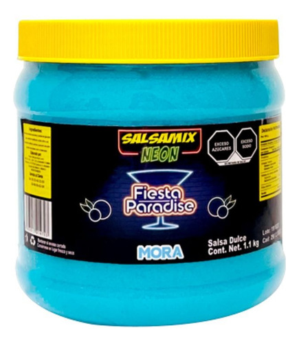 Salsa Mix Neon Y Glow Escarcha 1.1kg Caja12pz Sabor A Elegir