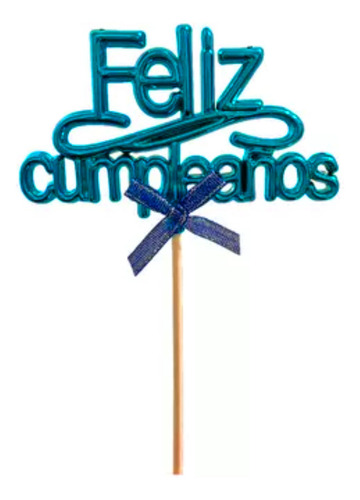 Adorno Pinche Feliz Cumpleaños Celeste Party Time X1u