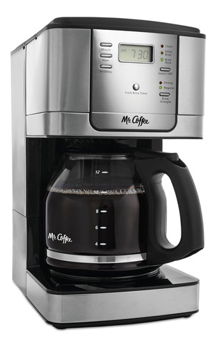 Mr. Coffee Cafetera Programable De 12 Tazas, Acero Inoxidab.