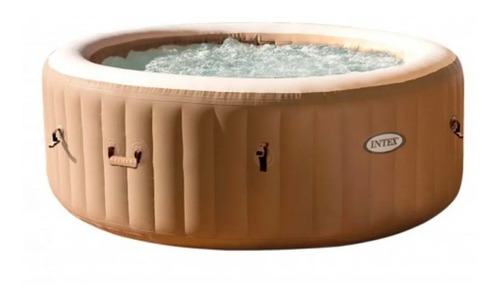 Spa Inflable New Burbuja Terapia Redondo P/ 4 Personas Intex