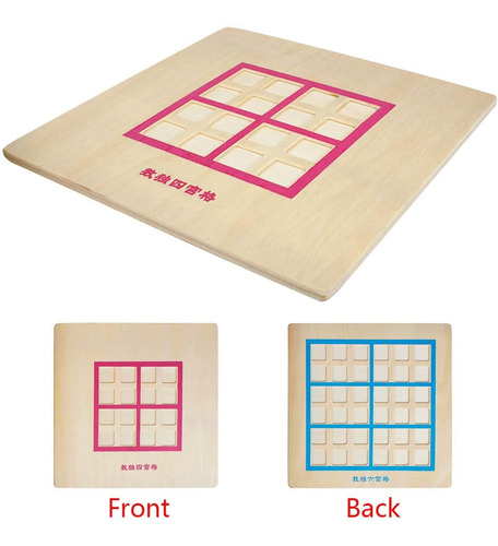 Andux Land Sudoku Board Box 3 En 1 Número De Madera Lugar...