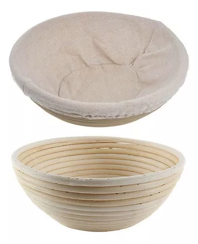 Cesta de mimbre Natural para fermentación de pan, cesta de mimbre