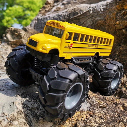 Autobús Escolar De Juguete, Vehículos Resistentes De