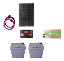 Comprar Kit Solar Invesor 1000w Panel 100 A Baterias 2x26 Ah