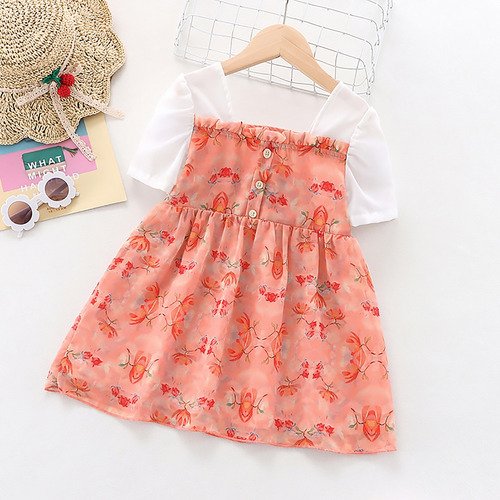Vestido Casual Cómodo Y Fresco De Algodón Para Bebé Niña
