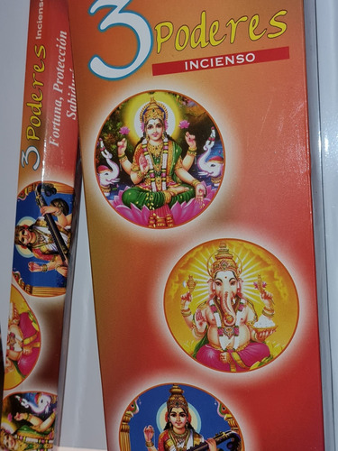 Pack De 6 Inciensos 3 Poderes Ganesha.120 Varitas C/u