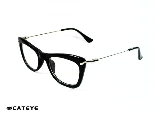 Imagen 5 de 10 de Original Cateye Cleopatra Black Montura Óptica Marco Gafas