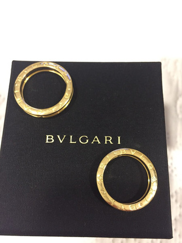 Par De Alianças Em Ouro Puro Modelo Zero Original De Bulgari