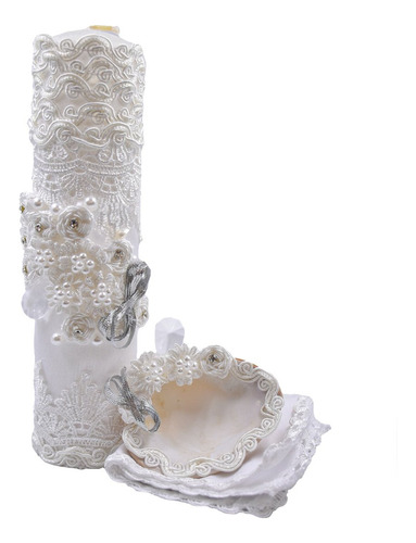 Kit Bautizo Set Bautizo Vela Concha Toallita Brunella