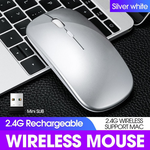 Mouse Bluetooth Inalámbrico De Carga Para Oficina, Modo Dual