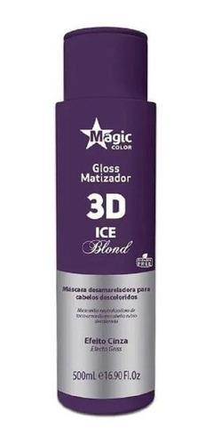 Imagem 1 de 2 de Magic Color Profissional Gloss Matizador 3d Ice Blond 500ml