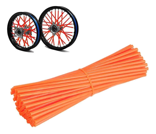 72 Piezas De Popotes Cubre Rayos Para Motocross Spokes Bicic