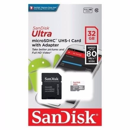 Cartão De Memoria Microsd Ultra Sandisk 32gb