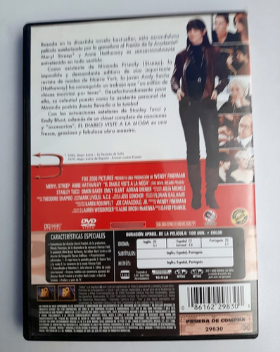 El Diablo Viste A La Moda Dvd 10/10 (Usado)