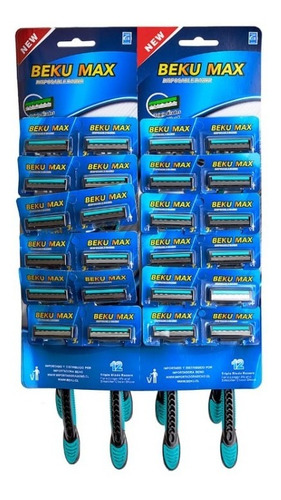 24 Unid ,afeitadoras Desechables Beku Max