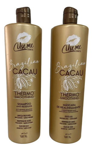 Kit Realinhamento Brazilian Cacau 2x1000ml - Use Me