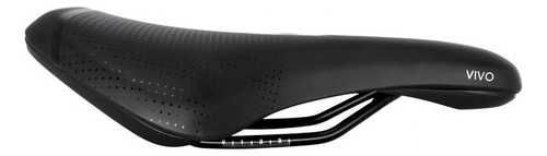 Sillín Selle Royal Vivo Flat Rvs, 274 x 147 mm, negro