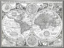 Comprar Cuadro Mapa Planisferio Constelaciones Map Of The World 1651