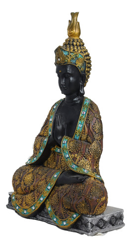 Figura Buda Zen Yoga Meditación Rezar Mudra Abundancia