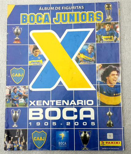 Boca Juniors Xentenario Album Vacío Original Panini Figurita