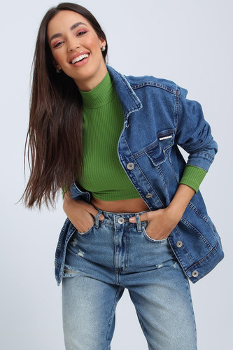 Imagem 4 de 5 de Jaqueta Jeans Colcci