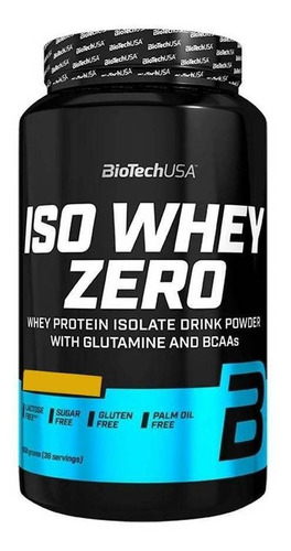 Suplemento en polvo Iso Whey Zero  Biotech Iso Whey Zero proteínas sabor caramelo en pote de 908g