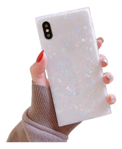 Cocomii Funda Cuadrada Compatible Con iPhone XS Max: Lujosa,