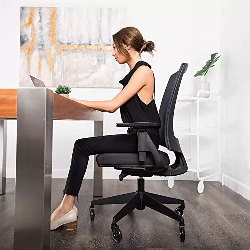 Ruedas de goma de repuesto para silla de oficina, 3 pulgadas,  ruedas de escritorio para juegos de computadora, ruedas suaves y seguras  para todos los pisos, incluyendo madera dura y alfombra