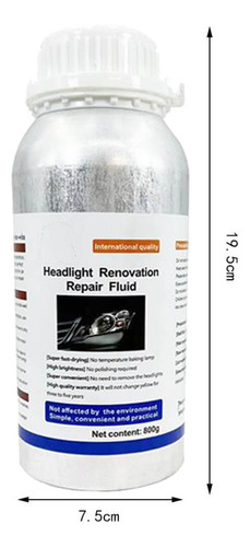 Solução De Farol Automático, Kit De Renovação De 600 Ml, Uni