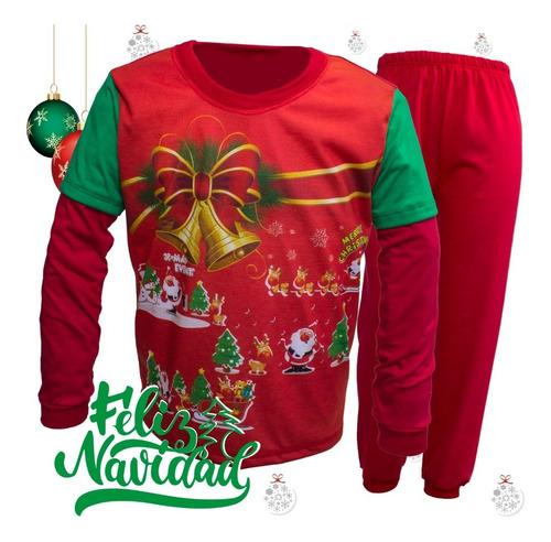 Pijama De Navidad Para Niños 