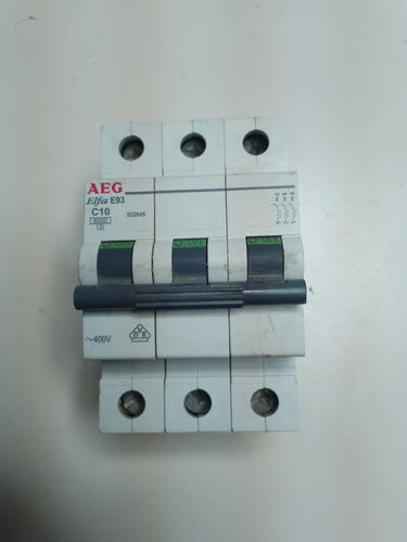 Ineterruptor Magnetotermico 3px10amp C10 E93 Aeg