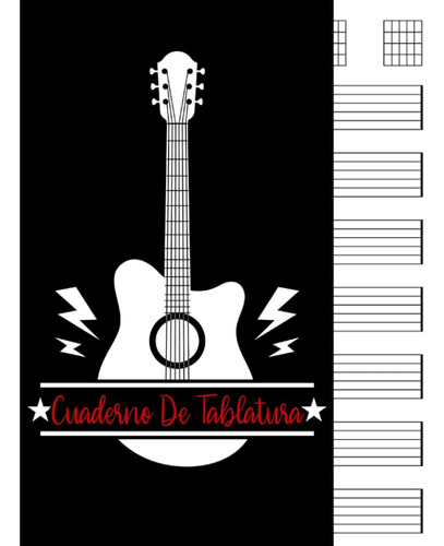 Libro: Cuaderno De Tablatura: Cuaderno De Tablatura Guitarra