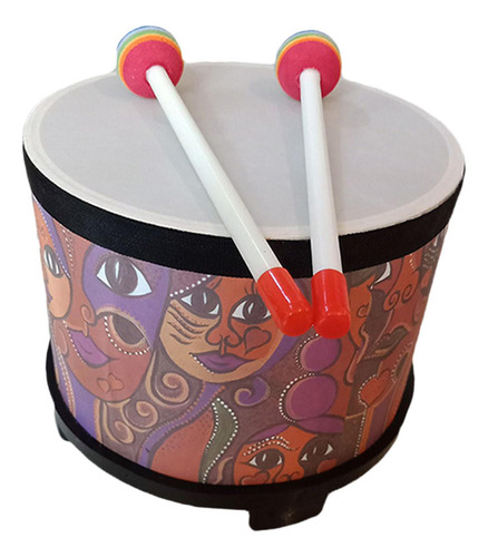 Tambor De Chão Colorido Para Crianças, Brinquedo Musical