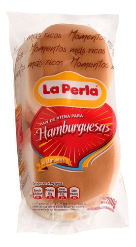 10 Paquetes De Pan De Hamburguesa La Perla