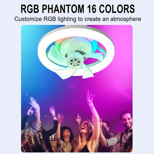 G Ventilador De Cabezal Oscilante L Phantom Color E27 Con