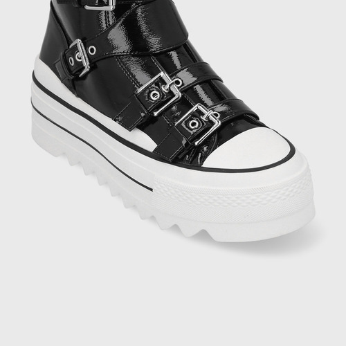 Zapatilla Plataforma Negra 33744
