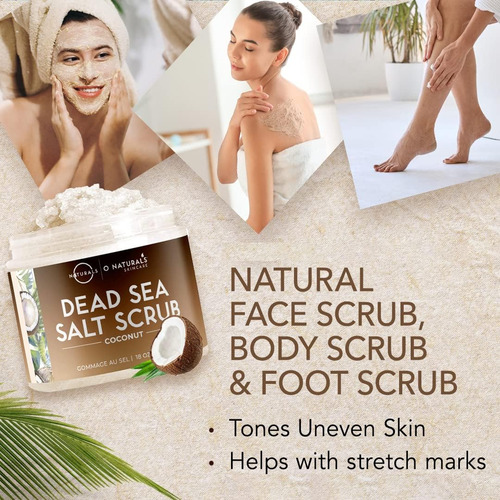 O Naturals Esfoliante Óleo De Coco Sal Do Mar Morto Esfolian