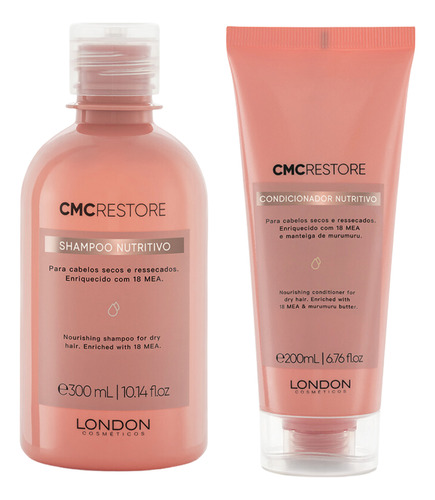  Kit Shampoo 300ml E Condicionador 200g Cmc Restore - London