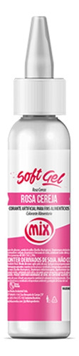 Corante Alimentício Soft Gel Rosa Cereja 60g - Mix