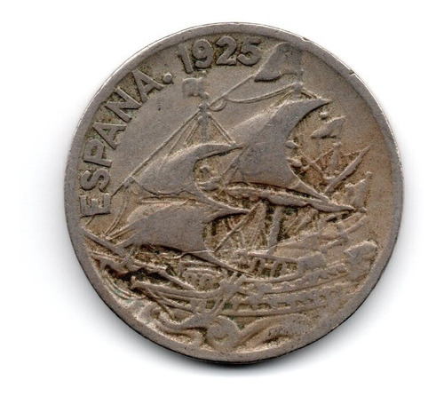 España Moneda 25 Centimos 1925 Km#740