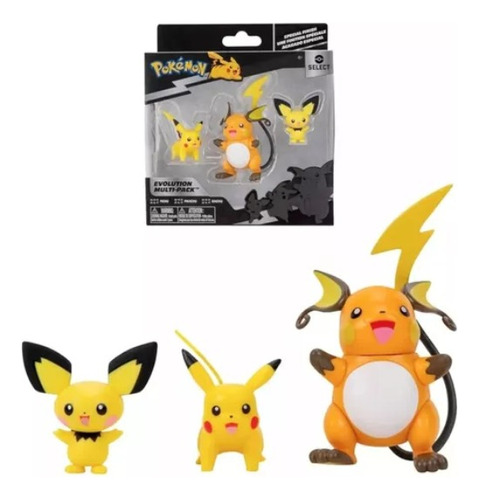 Muñecos Figuras Pokemon X3 Evolution Multi-pack Pkw2778 Srj