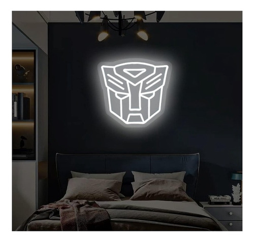 Letrero Led Transformers Logo 33*32cm Luminoso
