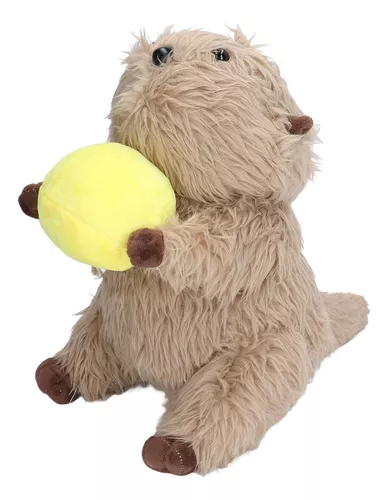 Animal De Peluche De Nutria Marina Con Bola, Suave Y Vívido