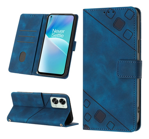 Funda De Piel Estampada Al Tacto Para Oneplus Nord 2t 5g