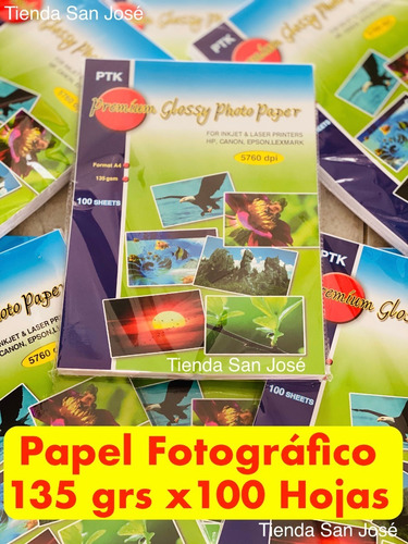 Imagen 2 de 8 de Papel Fotográfico Brillante Glossy 135 Gramos X 500 Hojas