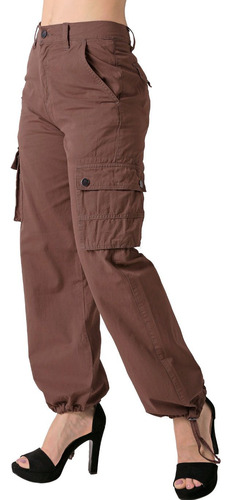Pantalón Mujer Moda Jogger Café Roosevelt 50105012