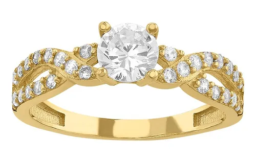 Anillo De Compromiso Oro Sólido 10k