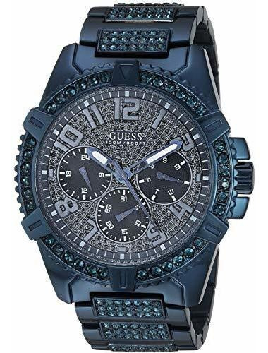 Reloj Guess Para Hombre U0799g6 De Cuarzo Color Azul De